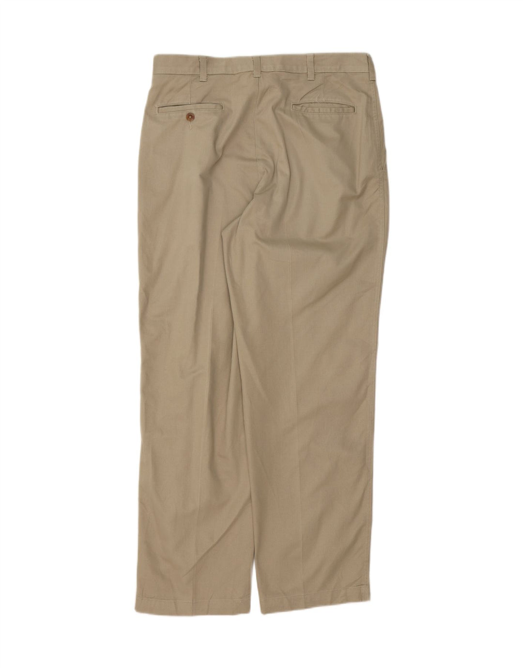 Calça chino reta masculina VINTAGE W34 L30 bege