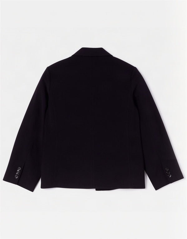 Belfe & Jaqueta blazer feminina oversized manga 3/4 IT 42 azul marinho médio