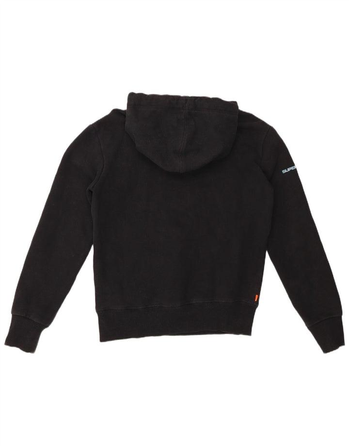 SUPERDRY moletom com capuz masculino gráfico pequeno algodão preto