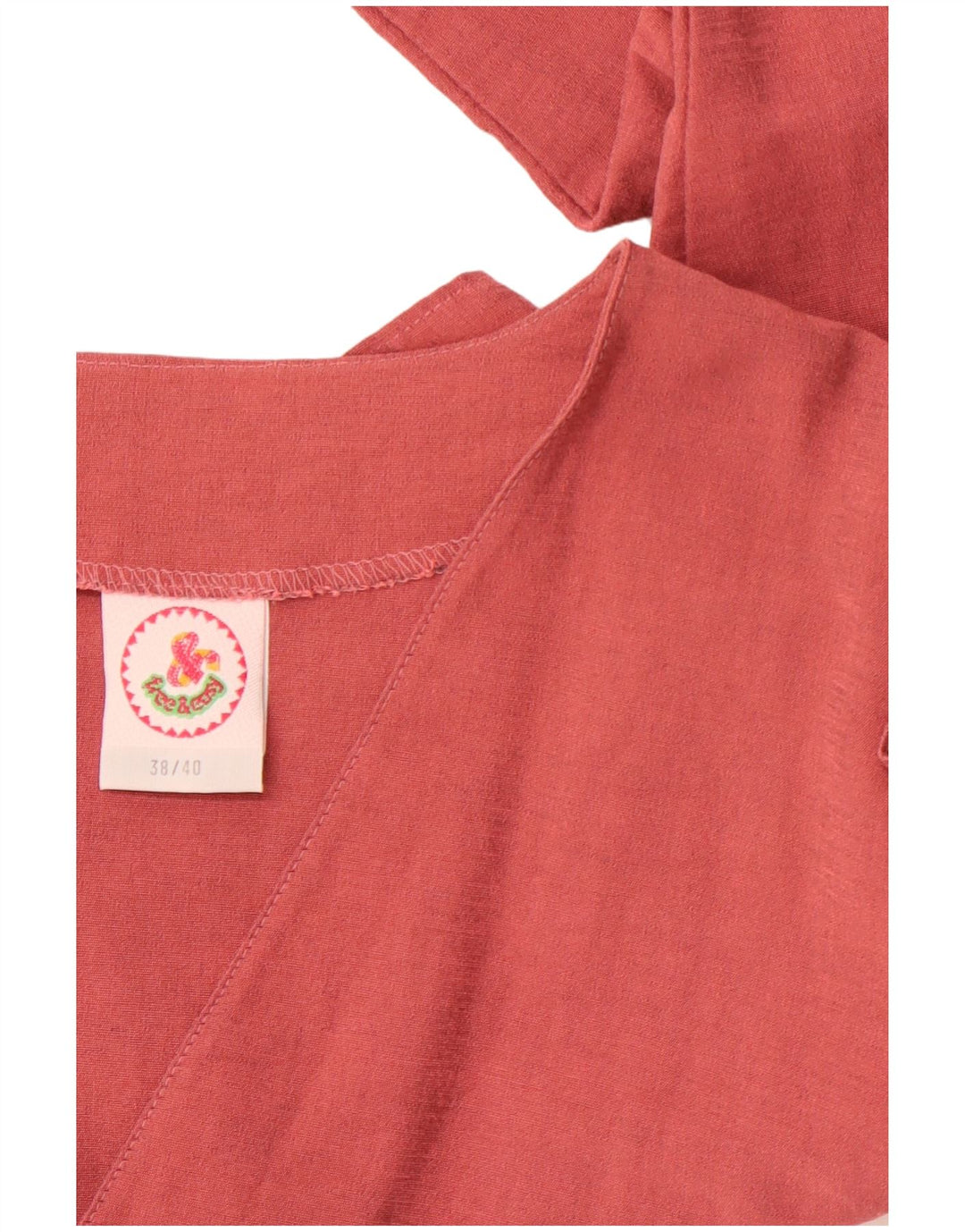 Top curto feminino VINTAGE EU 38/40 viscose rosa médio