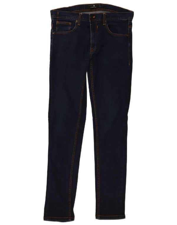 Zara Mens Jeans Super Skinny EU 44 Grande W34 L32 Azul Marinho
