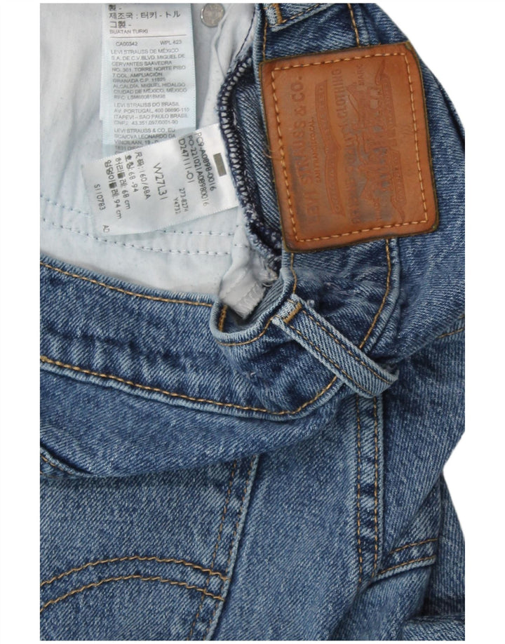 Jeans feminino Levi's cintura alta W27 L31 algodão azul