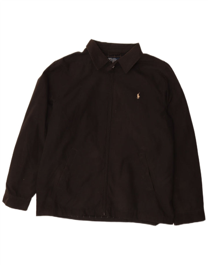 Jaqueta bomber masculina POLO RALPH LAUREN Reino Unido 40 grande algodão preto