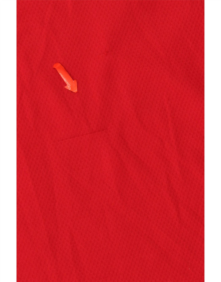 Camiseta masculina Nike Dri Fit Top grande poliéster colorblock vermelho