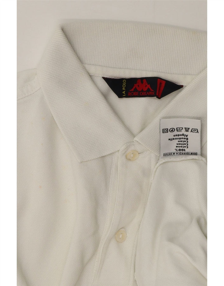 Camisa polo masculina Kappa médio algodão branco