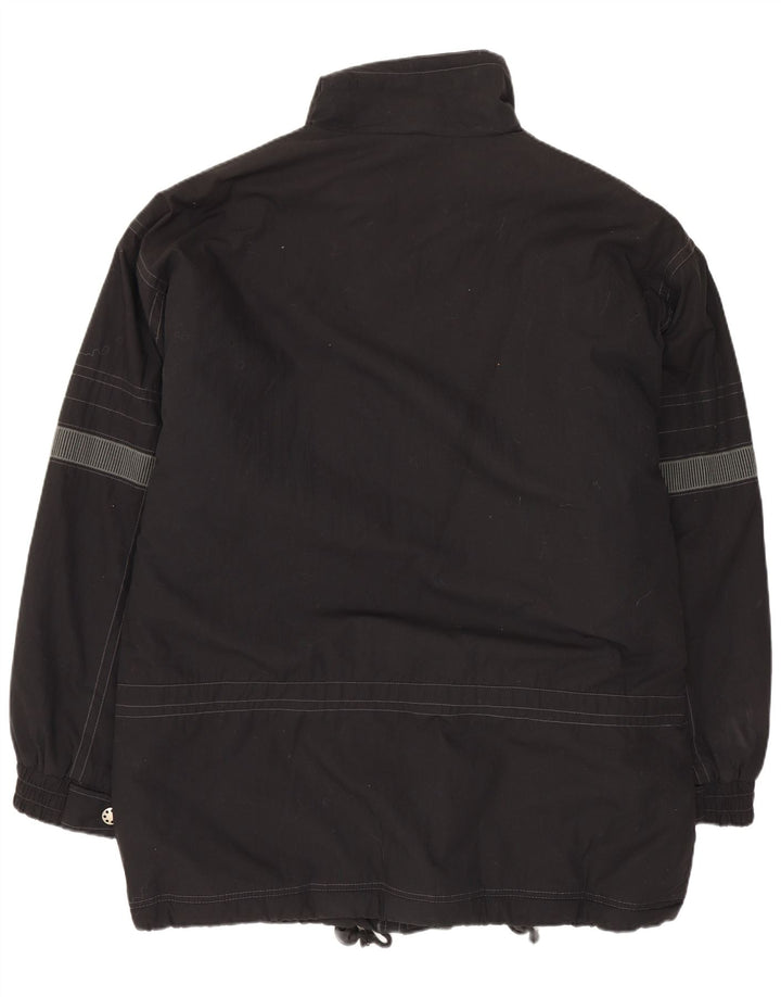 Jaqueta corta-vento masculina VINTAGE UK 42 XL poliéster preto