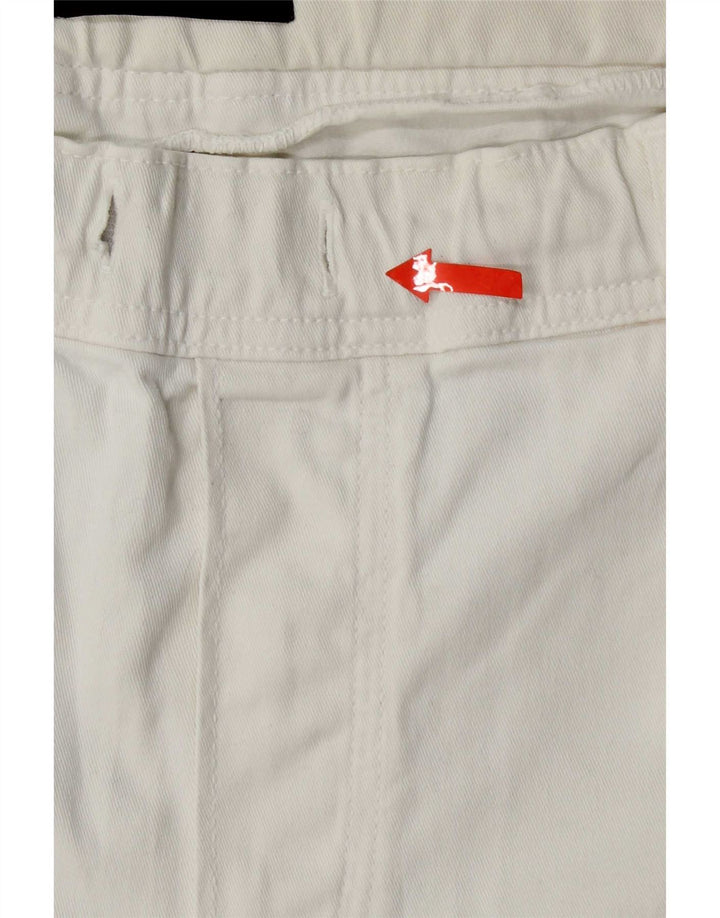 Shorts casuais femininos Diesel UK 14 grande W34 branco