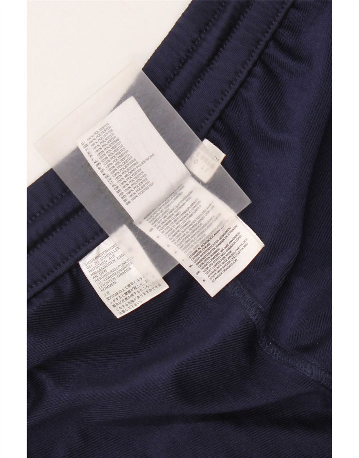 Adidas Mens Treino Calças Joggers UK 40/44 Médio Azul Marinho Poliéster