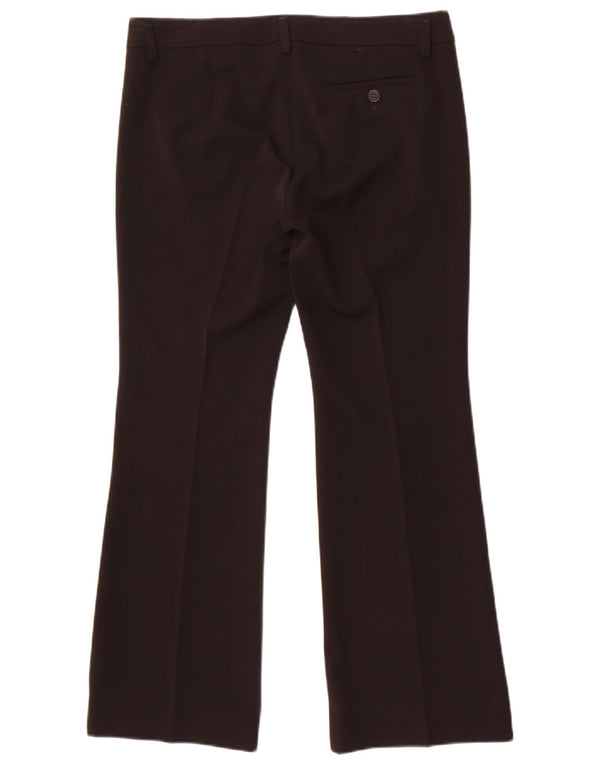 Calça feminina Marella EMME Bootcut Suit UK 10 pequena W32 L27 preta