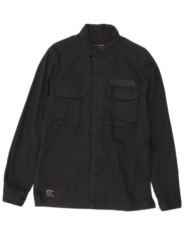 Camiseta masculina Superdry California com listras pretas grandes de algodão