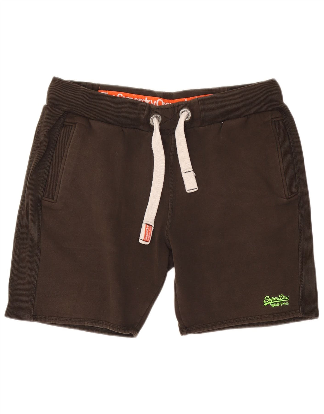 Shorts esportivos masculinos Superdry XL algodão marrom