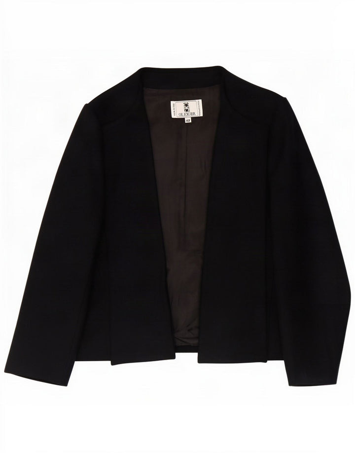 Oliver Womens Open Blazer Jacket IT 42 Azul marinho médio