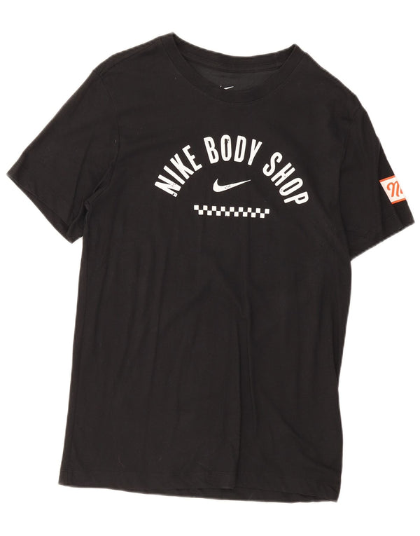 Camiseta Nike Masculina Dri Fit Graphic Top Pequeno Algodão Preto