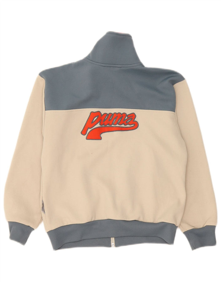 Jaqueta Puma Boys Graphic Tracksuit Top 9-10 Anos Bege Colourblock