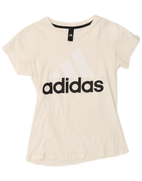 Camiseta Adidas Feminina Graphic Top UK 10 Pequena Branca