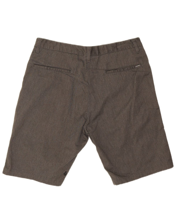 Volcom Mens Chino Shorts W36 Grande Algodão Cinza