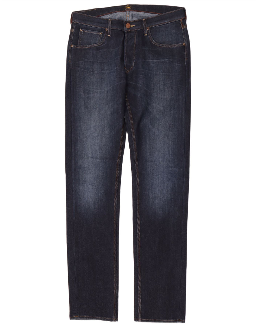 Lee Mens Daren Slim Jeans W33 L36 Azul Marinho Algodão