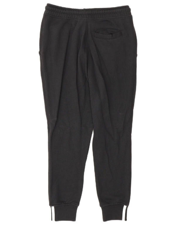 Adidas Womens Crop Tracksuit Calças Joggers UK 6 XS Algodão Preto