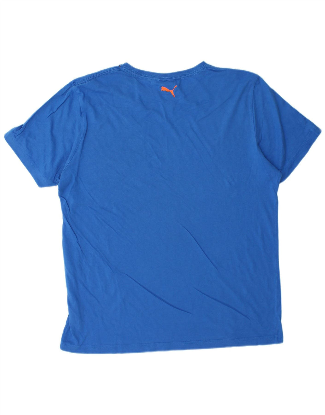 Camiseta masculina gráfica PUMA grande algodão azul