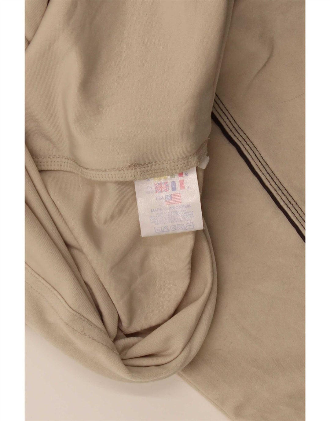 Lotto Mens Treino Top Jacket UK 40/42 Grande Poliéster Bege