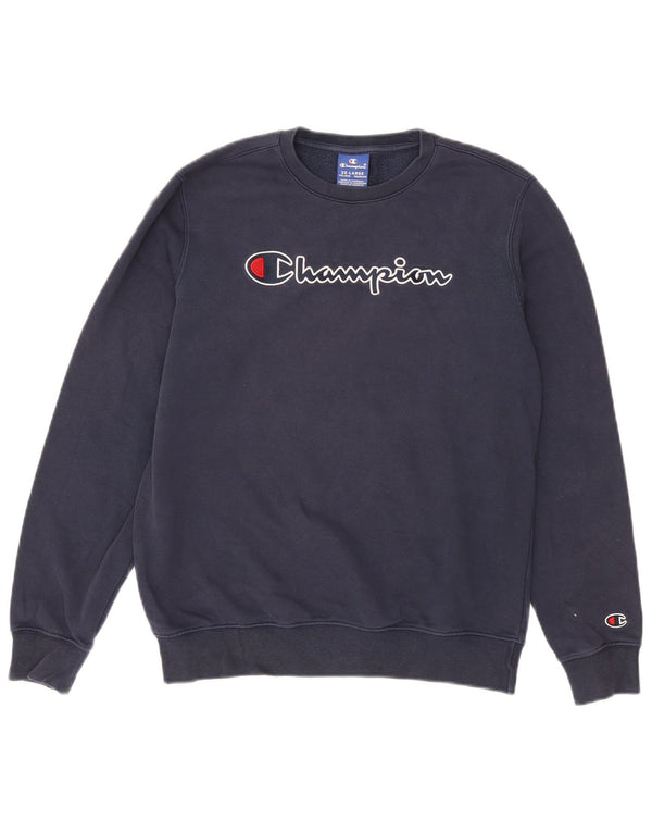 Champion Boys Graphic Moletom Jumper 15-16 Anos 2XL Azul Marinho Algodão