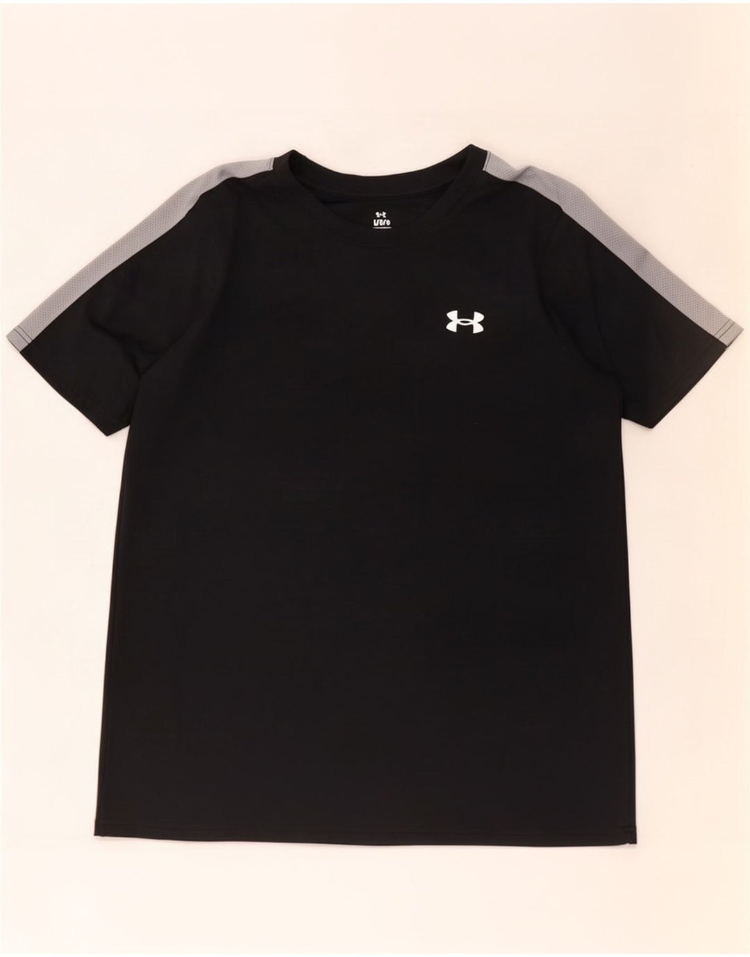 Camiseta masculina Under Armour grande poliéster colorblock preto