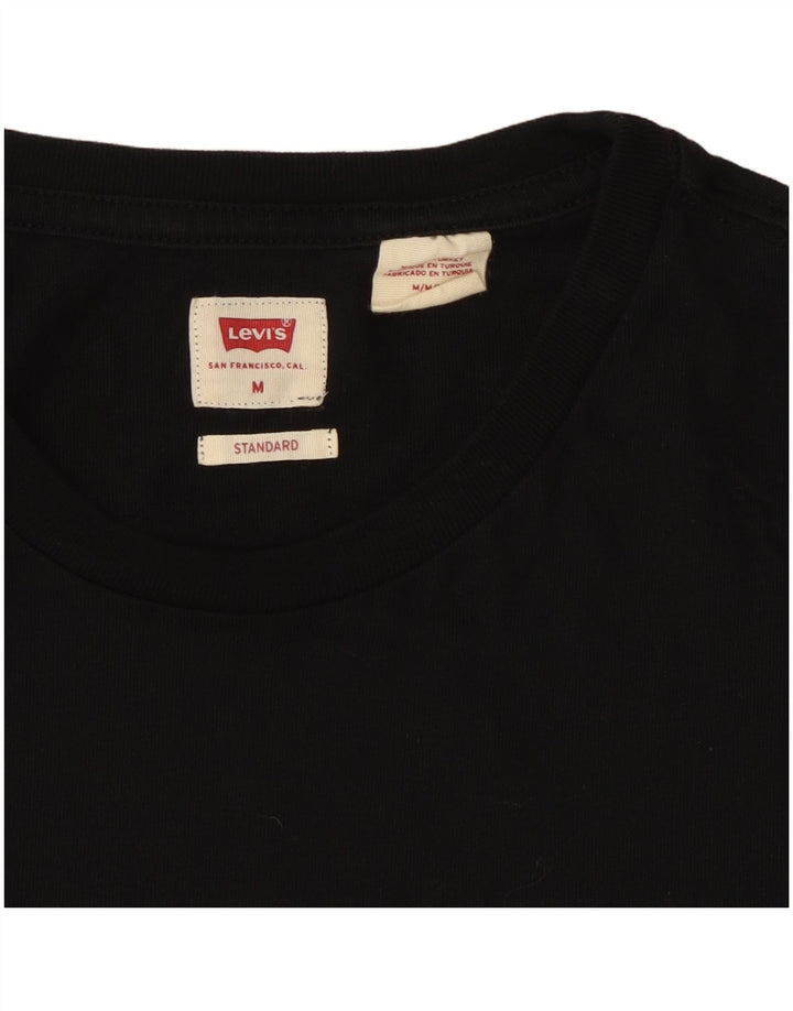 Camiseta masculina padrão Levi's Top médio preto