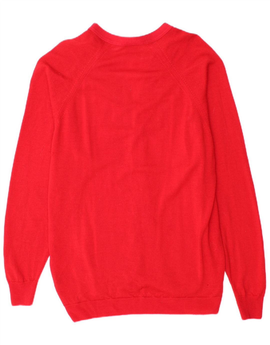 Suéter cardigã feminino FIRST AVENUE UK 16 grande vermelho lã nova