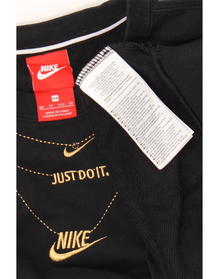Moletom gráfico masculino Nike Jumper XS algodão preto