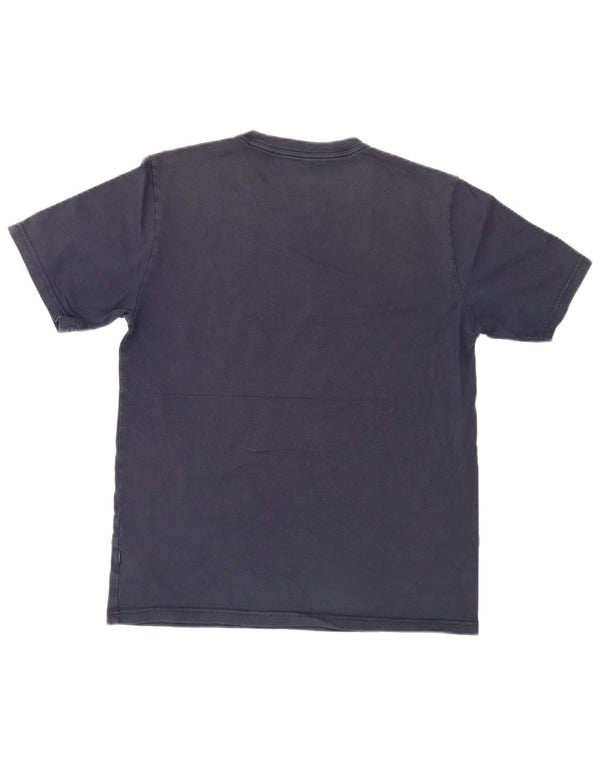 Converse Mens Graphic T-Shirt Top Médio Algodão Azul Marinho
