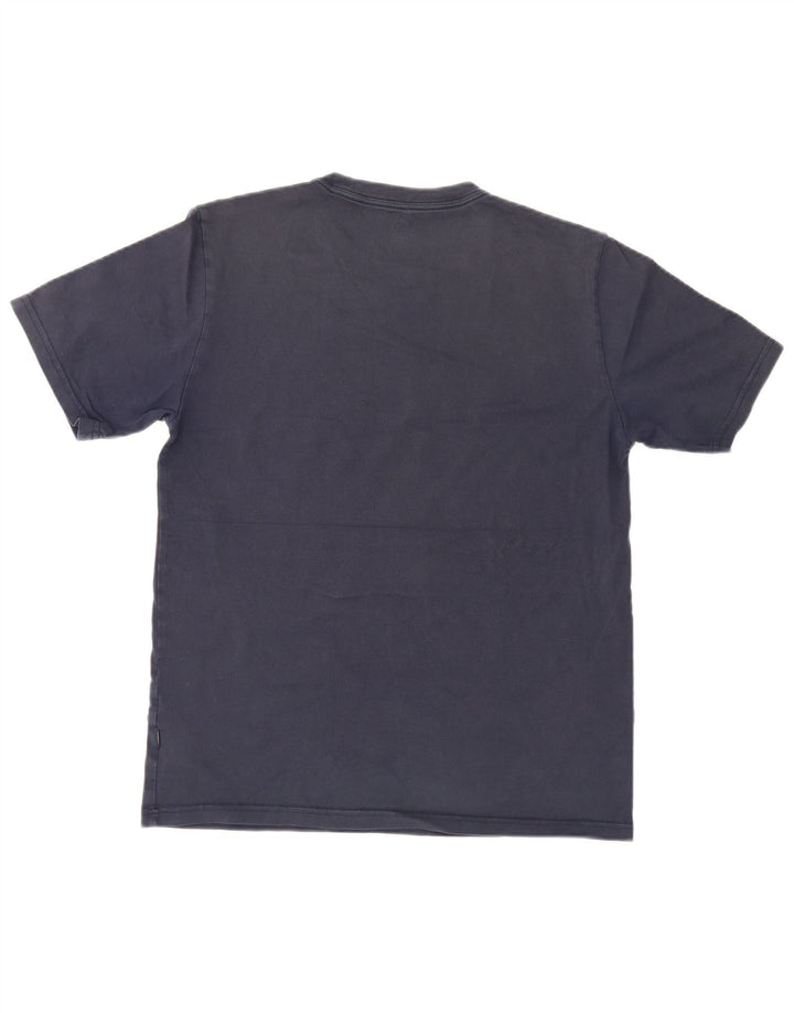 Converse Mens Graphic T-Shirt Top Médio Algodão Azul Marinho