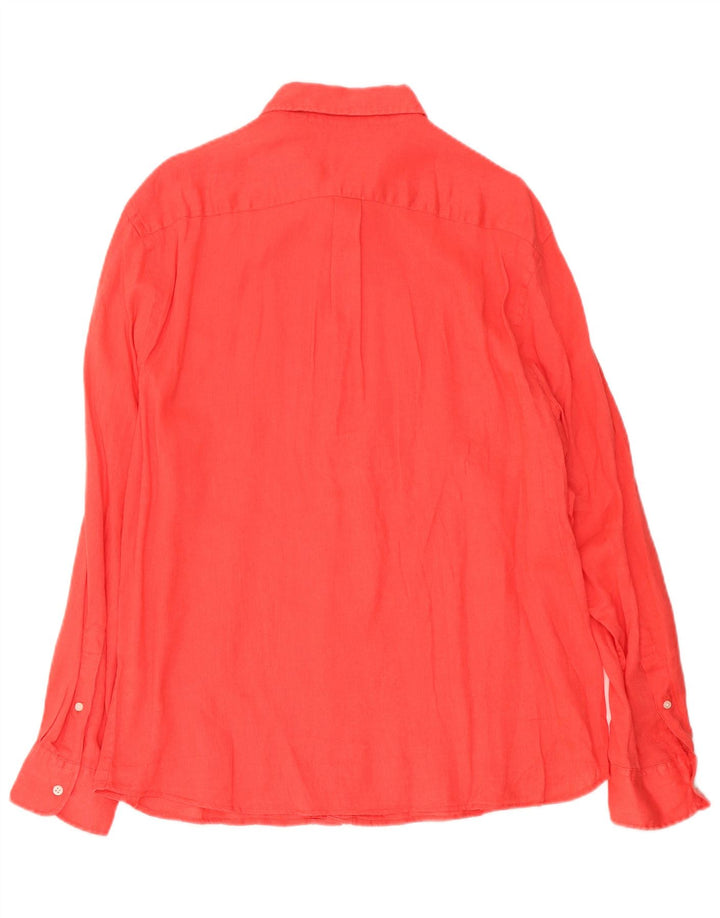 Piombo Camisa Masculina XL Linho Vermelho