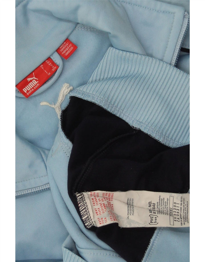 Jaqueta PUMA Meninos Treino Top 13-14 Anos Azul Colorblock Poliéster