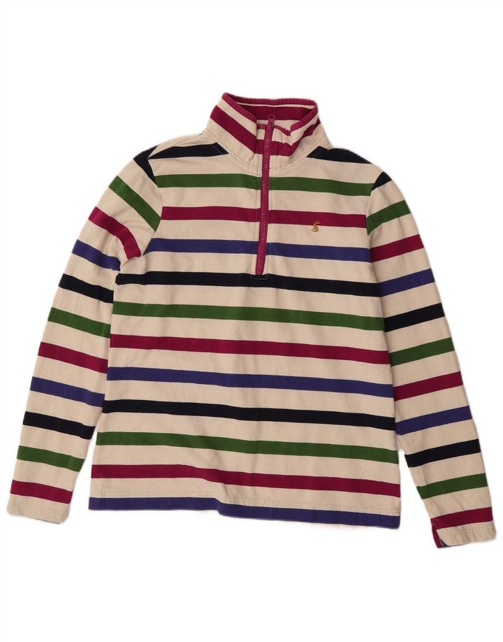 JOULES moletom feminino jumper UK 12 médio listrado multicolorido