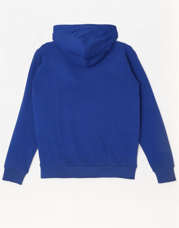 Under Armour masculino solto ajuste moletom com capuz pequeno algodão azul