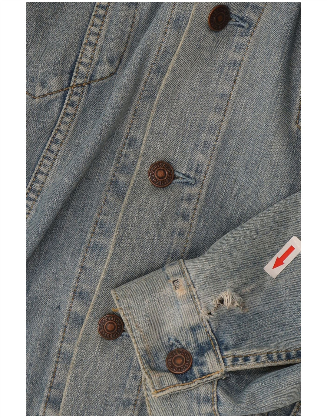 Jaqueta jeans masculina Levi's UK 40 grande azul