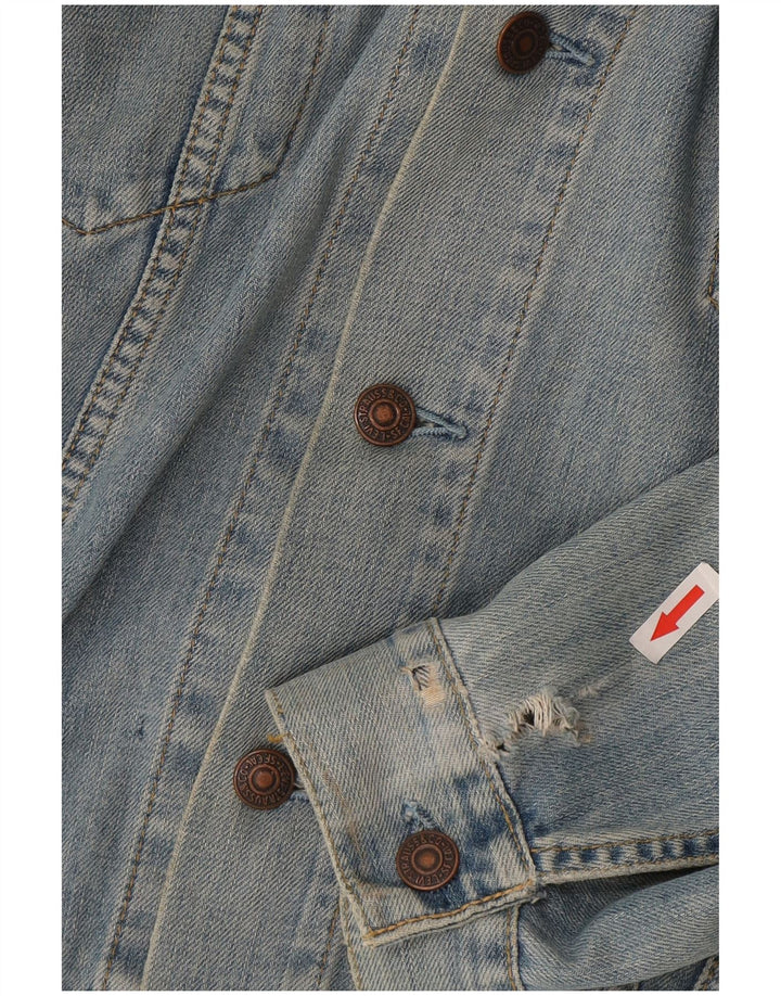 Jaqueta jeans masculina Levi's UK 40 grande azul