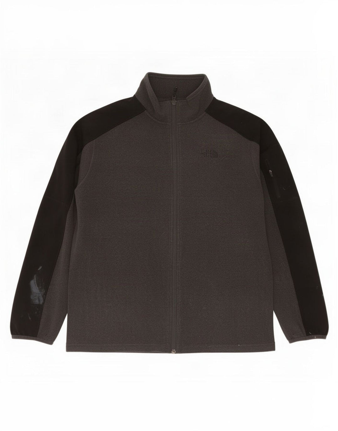 Jaqueta masculina de lã The North Face UK 40 grande poliéster colorblock cinza