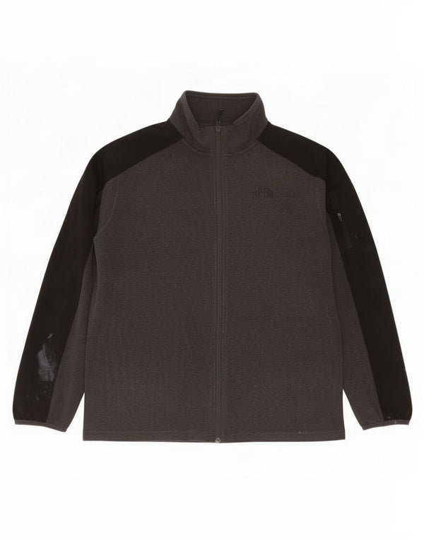 Jaqueta masculina de lã The North Face UK 40 grande poliéster colorblock cinza