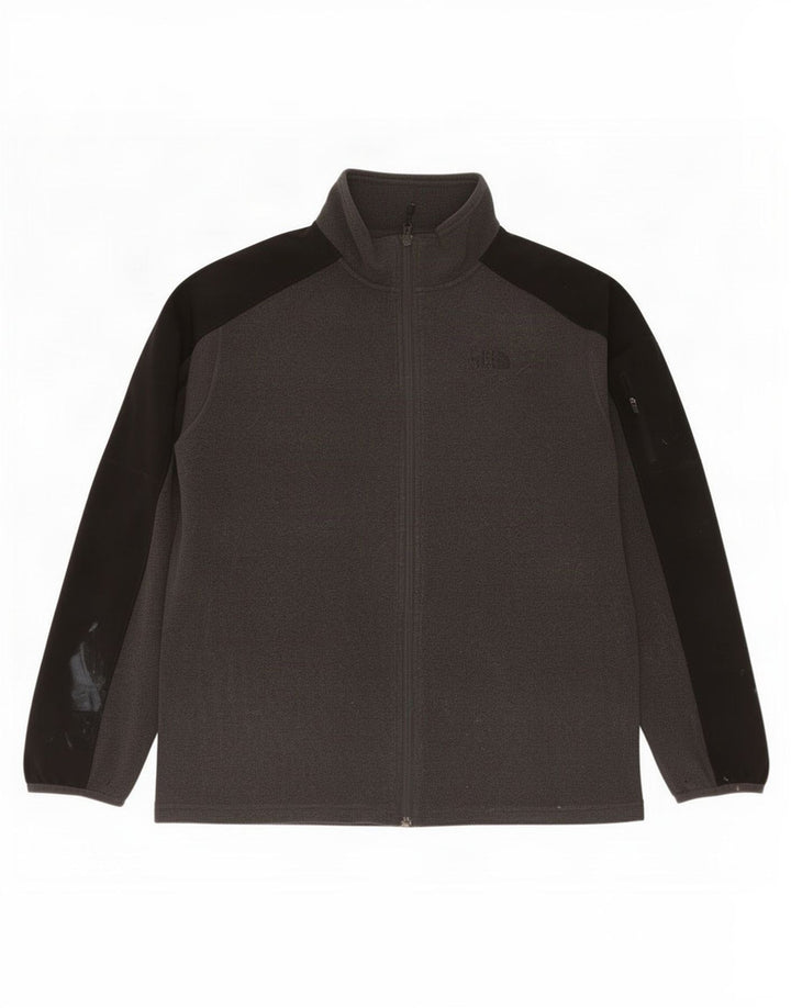 Jaqueta masculina de lã The North Face UK 40 grande poliéster colorblock cinza