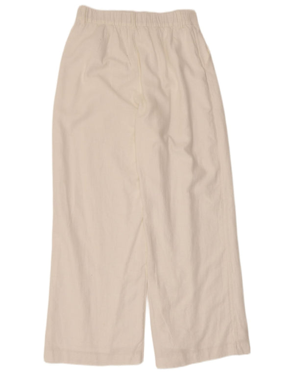 Calça feminina Hollister Livvy cintura alta casual média W28 L29 branca