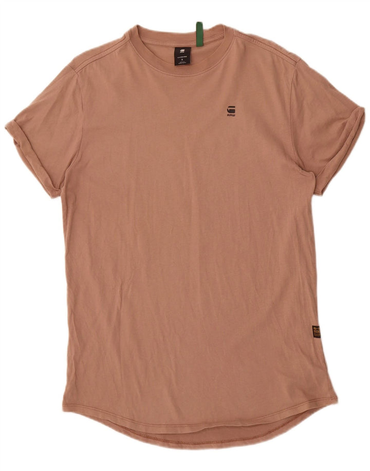 Camiseta masculina G-Star pequena algodão bege