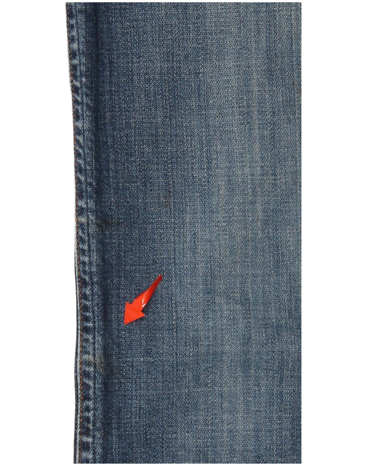 WRANGLER Masculino Texas Straight Jeans W32 L30 Azul Algodão