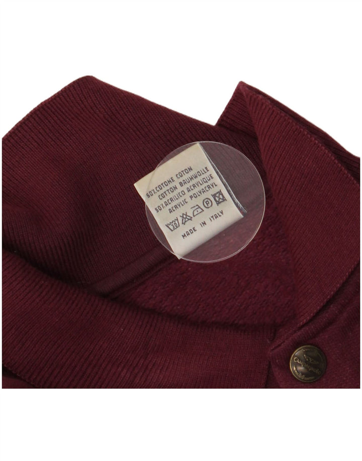 F.LLI Campagnolo moletom gráfico masculino Jumper Reino Unido 40 Médio Borgonha