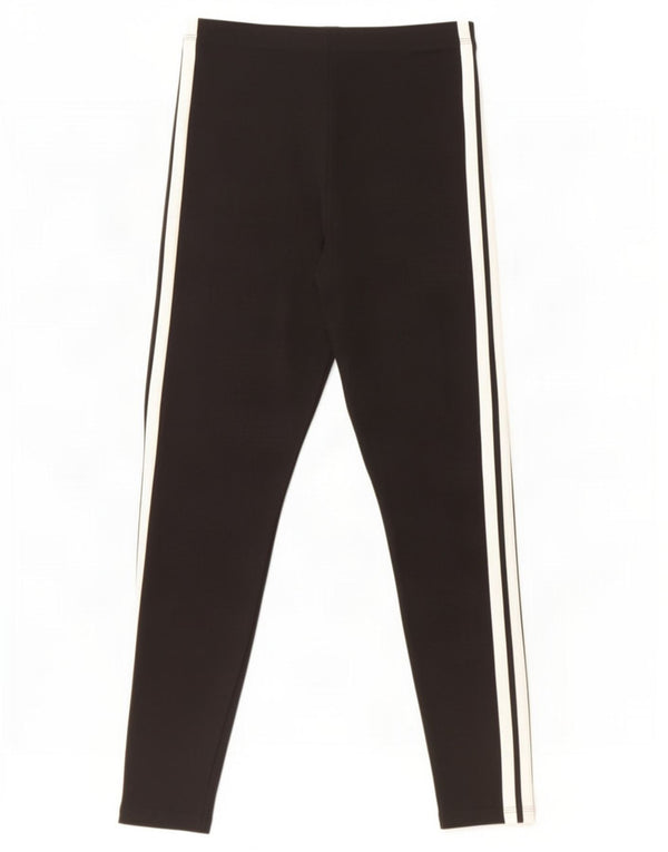 Leggings Adidas Femininas UK 12/14 Médio Algodão Preto