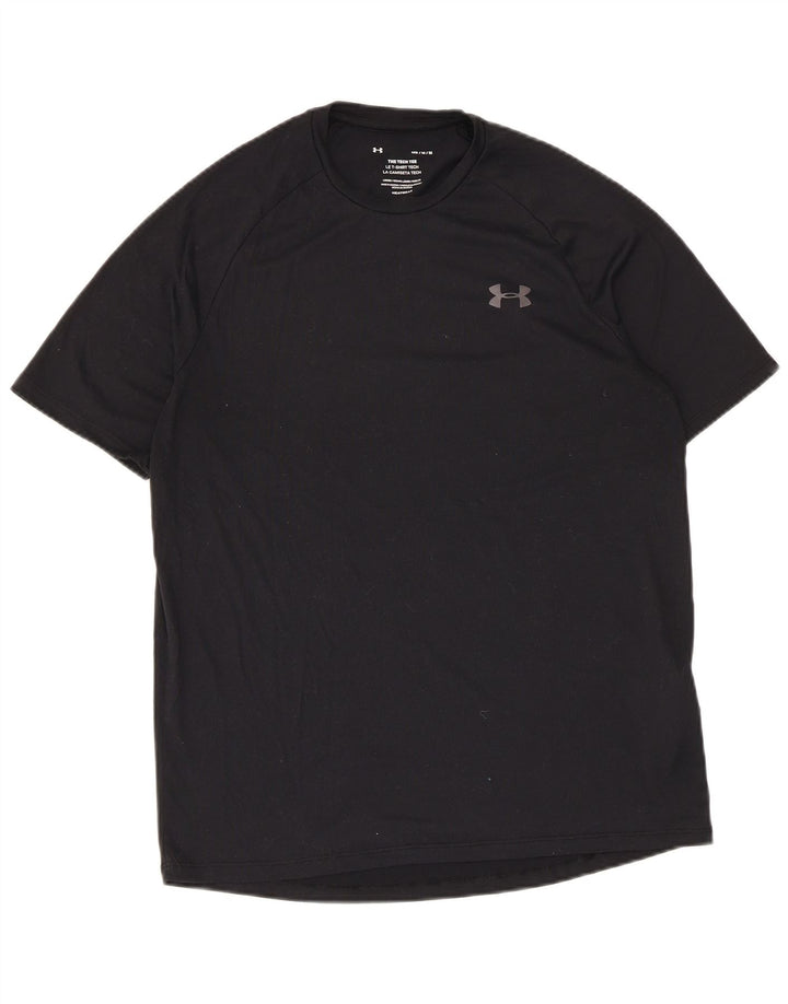 Camiseta masculina Under Armour Heat Gear Top médio preto poliéster