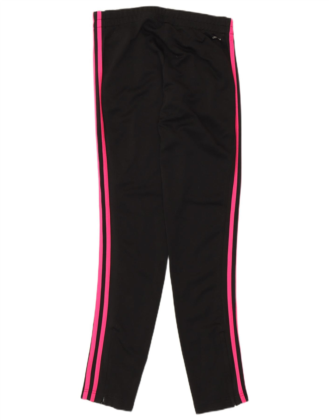 Calça de treino feminina Adidas UK 8/10 pequena poliéster preta