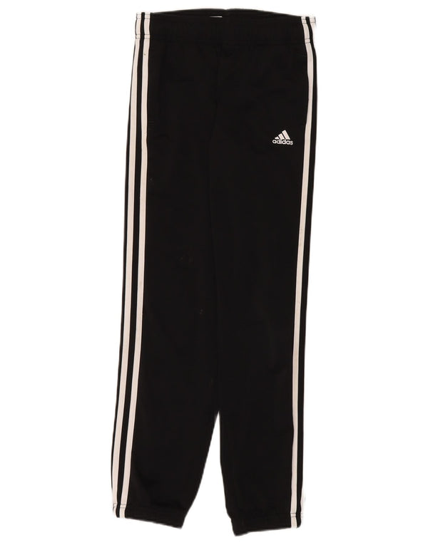 Adidas meninos calças de treino joggers 9-10 anos preto poliéster