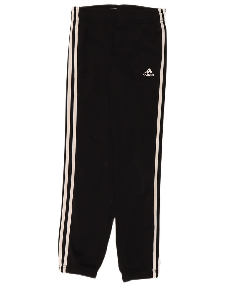 Adidas meninos calças de treino joggers 9-10 anos preto poliéster