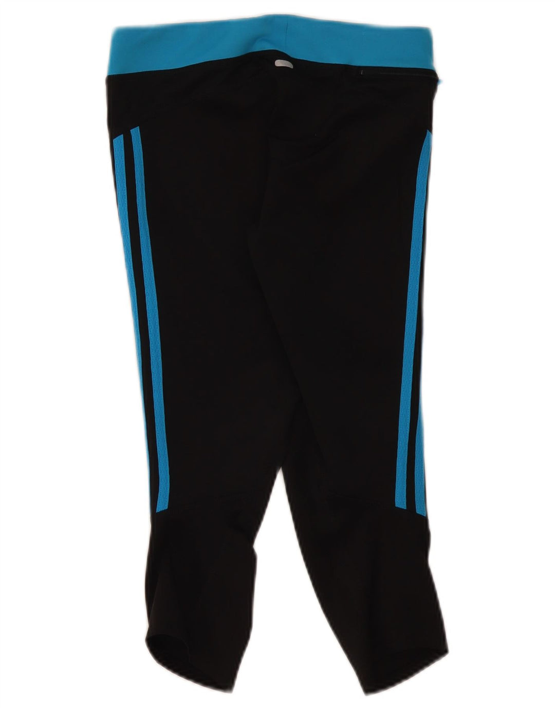 Adidas Womens Climalite Capri Leggings UK 10 Pequeno Poliéster Preto